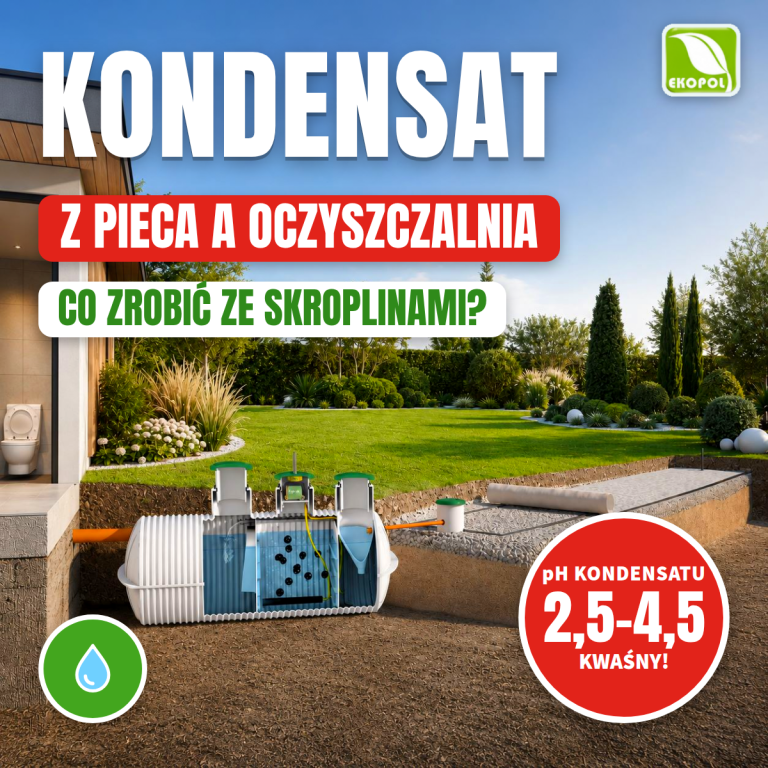 Kondensat z pieca a oczyszczalnia: wizualizacja oczyszczalni BIO-HYBRYDA w ogrodzie